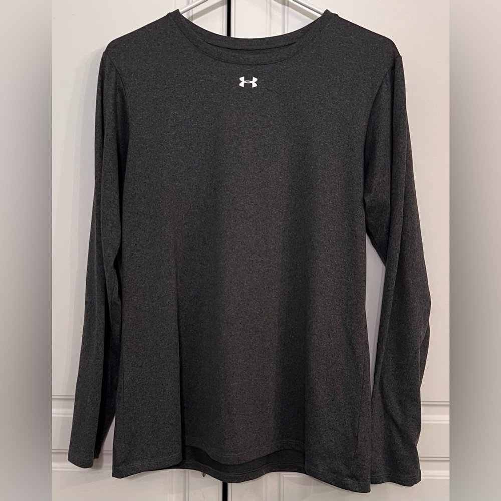 Under Armour Loose Fit Long Sleeve Shirt - Dark Gray - M